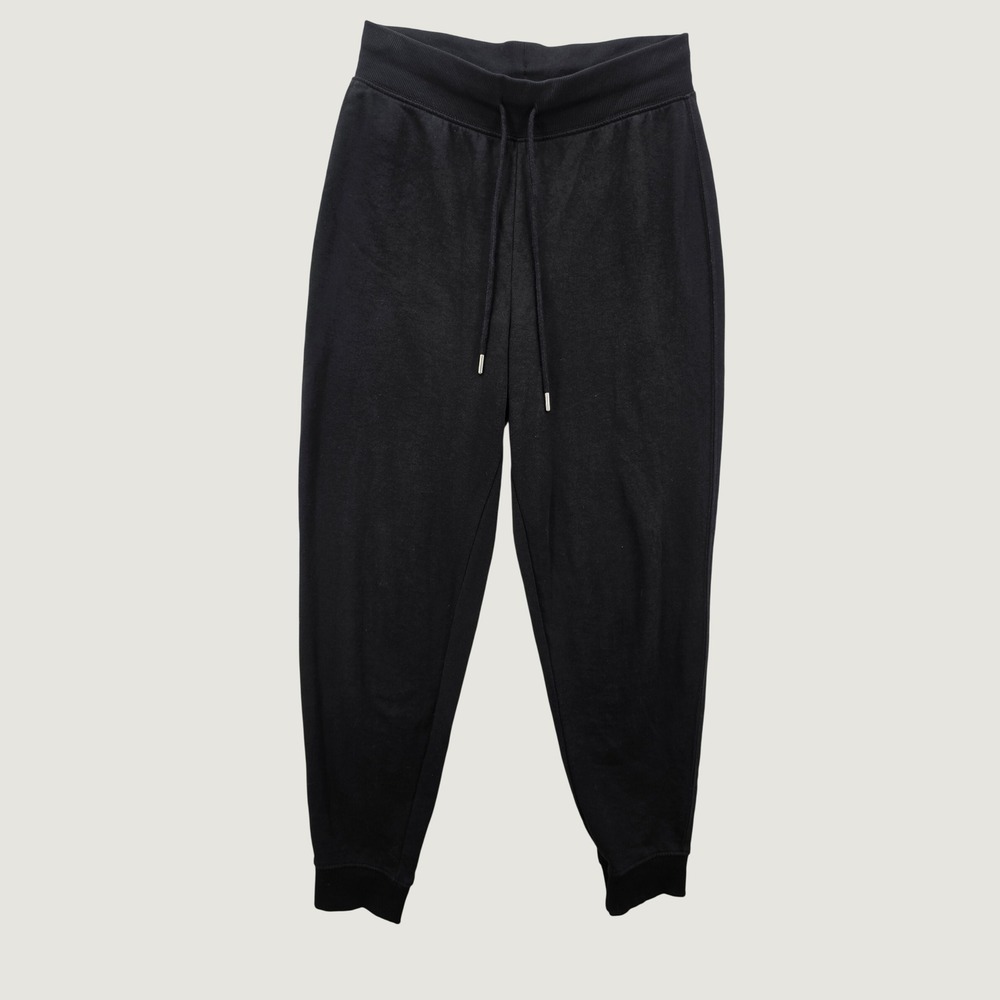 HM Basics Black Jogger Sweatpants Womens Medium Tapered Drawstring Loungewear